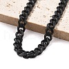 304 Stainless Steel Cuban Link Chain Bracelets for Men Women BJEW-Q038-02EB-2