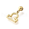 304 Stainless Steel Pendants STAS-H202-01G-04-2