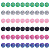 AHADERMAKERS 60pcs 6 colors Resin Rhinestone Beads RESI-GA0001-26-1