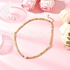 Round Shell Pearl & Natural Chinese Southern Jade Heishi Beaded Necklaces NJEW-JN05300-02-1