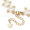 Shell Pearl Beaded Bracelets for Women BJEW-MZ00116-4