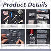 Fingerinspire 5Pcs 5 Styles Rectangle Transparent PVC Cosmetic Pouches AJEW-FG0004-33-4
