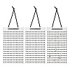 Felt Wall-Mounted Jewelry Hanging Rolls AJEW-WH0314-564A-1