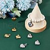 CREATCABIN 10Pcs 2 Colors 304 Stainless Steel Pendants STAS-CN0001-25-4