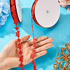 20 Yards Malan Flower and Butterfly Polyester Lace Trim OCOR-TAC0016-18E-5