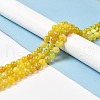Natural Fire Crackle Agate Beads Strands G-G0004-B01-D-2