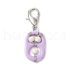 Acrylic & Synthetic Turquoise Pendant Decorations HJEW-JM03048-02-4