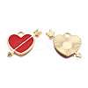 Light Gold Plated Alloy Pendants ENAM-T009-35A-1