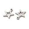 Non-Tarnish 304 Stainless Steel Charms STAS-M089-57P-2