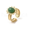 304 Stainless Steel Cuff Rings for Women RJEW-U062-02B-02G-4