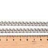 304 Stainless Steel Cuban Link Chain Necklaces for Women Men NJEW-G161-02P-5