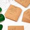 100Pcs Friendship Theme Kraft Paper Jewelry Display Cards CDIS-TA0001-23-5