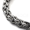 304 Stainless Steel Rope Chain Bracelet BJEW-Z023-03C-2