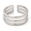 Non-Tarnish 304 Stainless Steel Open Cuff Rings RJEW-K245-84P-1