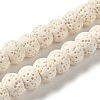 Natural Lava Rock Dyed Beads Strands X-G-Z036-B01-04-1