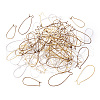 Brass Hoop Earrings Findings Kidney Ear Wires KK-TA0007-10-2