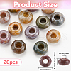 SOFPLATE 20Pcs Natural Indian Agate European Beads G-SP0001-01B-01-2