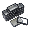Tinplate Storage Box with Clear Window CON-WH0099-23EB-1