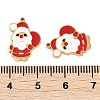 Christmas Theme Ion Plating(IP) 304 Stainless Steel Enamel Pendants STAS-Z083-07G-08-3