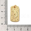 Rack Plating Brass Micro Pave Cubic Zirconia Pendants KK-K377-39G-3