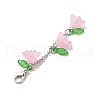Lily of the Valley Acrylic & Glass Pendant Decorations HJEW-JM02419-5