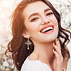 ANATTASOUL 4 Set 4 Style Alloy Dangle Earrings & Stud Earrings EJEW-AN0004-88-4