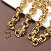 304 Stainless Steel Double Ring Link Chain Necklaces NJEW-S453-02P-A-1