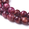 Natural Thulite Beads Strands G-D0006-C16-6mm-3