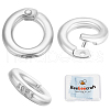 Beebeecraft 10Pcs 925 Sterling Silver Twister Clasp STER-BBC0007-45A-1