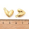 Heart Brass Pendants KK-L237-005G-3