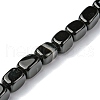Dyed & Heated Natural Black Agate Beads Strands G-F743-02A-1