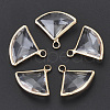 Transparent Glass Pendants GLAA-N038-12A-1