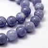 Natural White Jade Imitation Aquamarine Beads Strands G-F364-15-10mm-3