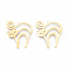 201 Stainless Steel Pendants STAS-N090-LA928-2-3