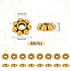   300Pcs Tibetan Style Alloy Beads Daisy Spacer Beads TIBEB-PH0005-05AG-2