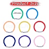 8Pcs 8 Colors Polymer Clay Heishi Surfer Stretch Bracelets Set BJEW-SW00085-7