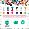 SUNNYCLUE 1800Pcs 18 Colors Opaque Plastic Beads KY-SC0001-83-2