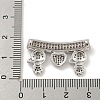 Brass Micro Pave Clear Cubic Zirconia Beads KK-G493-14A-P-3