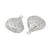 Brass with Clear Cubic Zirconia Pendants KK-G532-22P-2