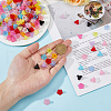200Pcs Frosted Opaque Acrylic Bead Caps OACR-HS0001-01-3