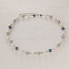 Elegant Round Shell Pearl & Iron Beaded Necklaces for Women ZH3328-2-2