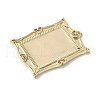 Brass Pendant Cabochon Settings KK-V005-01G-04-2