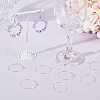 Beebeecraft 100Pcs 316 Surgical Stainless Steel Wine Glass Charms Rings STAS-BBC0005-97B-4