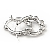 304 Stainless Steel Heart Wrap Hoop Earrings for Women EJEW-G293-13P-2