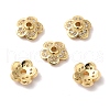 Brass Micro Pave Cubic Zirconia Bead Cap KK-E068-VF850-2-2