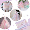 Rainbow Color Polyester Mesh Fabric DIY-WH0504-162B-6