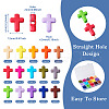  225Pcs 15 Colors Opaque Acrylic Beads SACR-TA0001-12-3