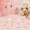 Beebeecraft 30Pcs Rack Plating Brass Earring Hooks KK-BBC0014-11-4