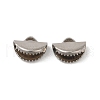 Non-Tarnish 304 Stainless Steel Ribbon Crimp Ends STAS-C080-05A-P-1
