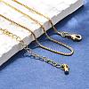 Long-Lasting Plated Brass Box Chain Necklaces NJEW-K112-03G-NF-4